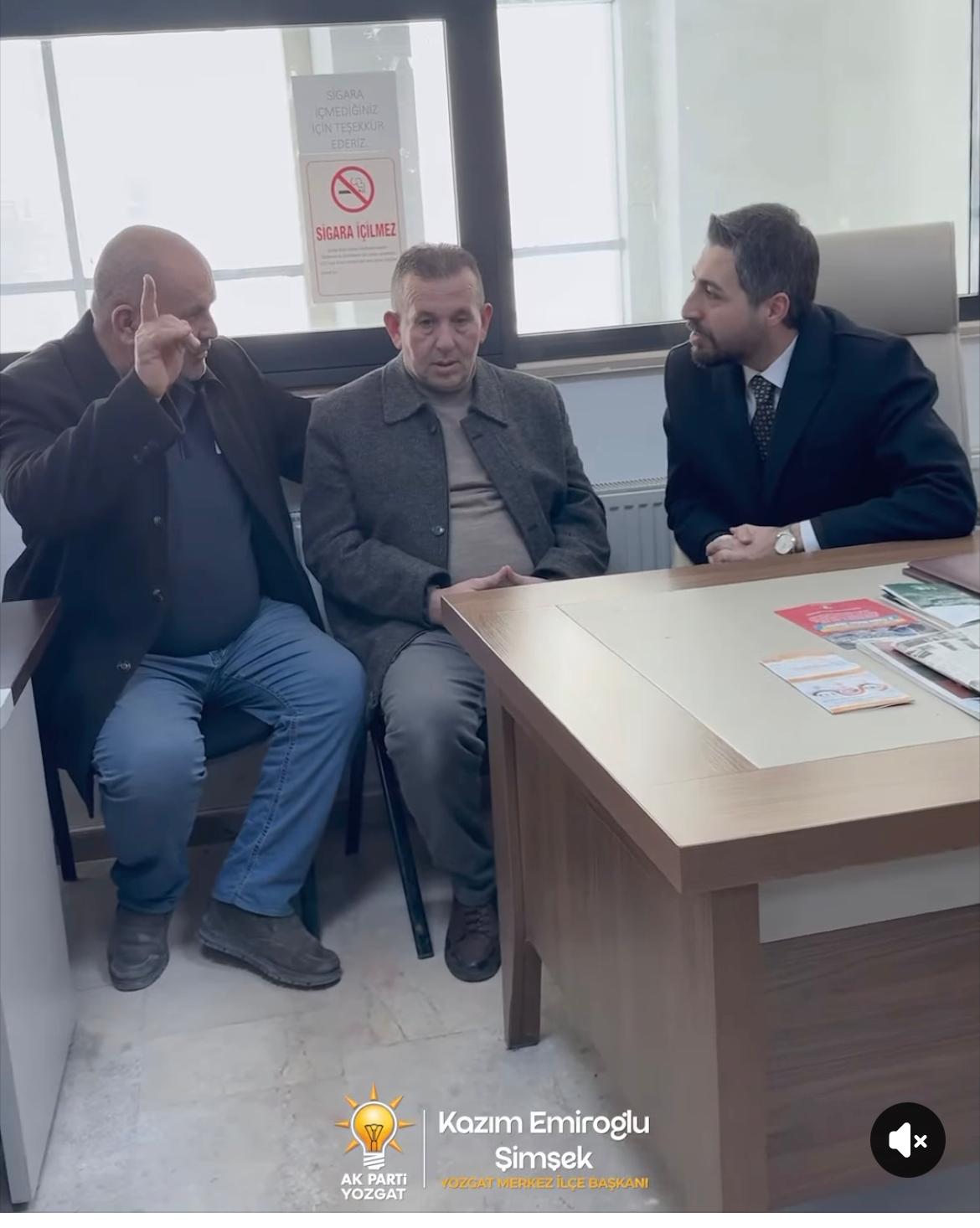 AK Partili Şimşek’ten Muhtarlar Derneği’ne Ziyaret