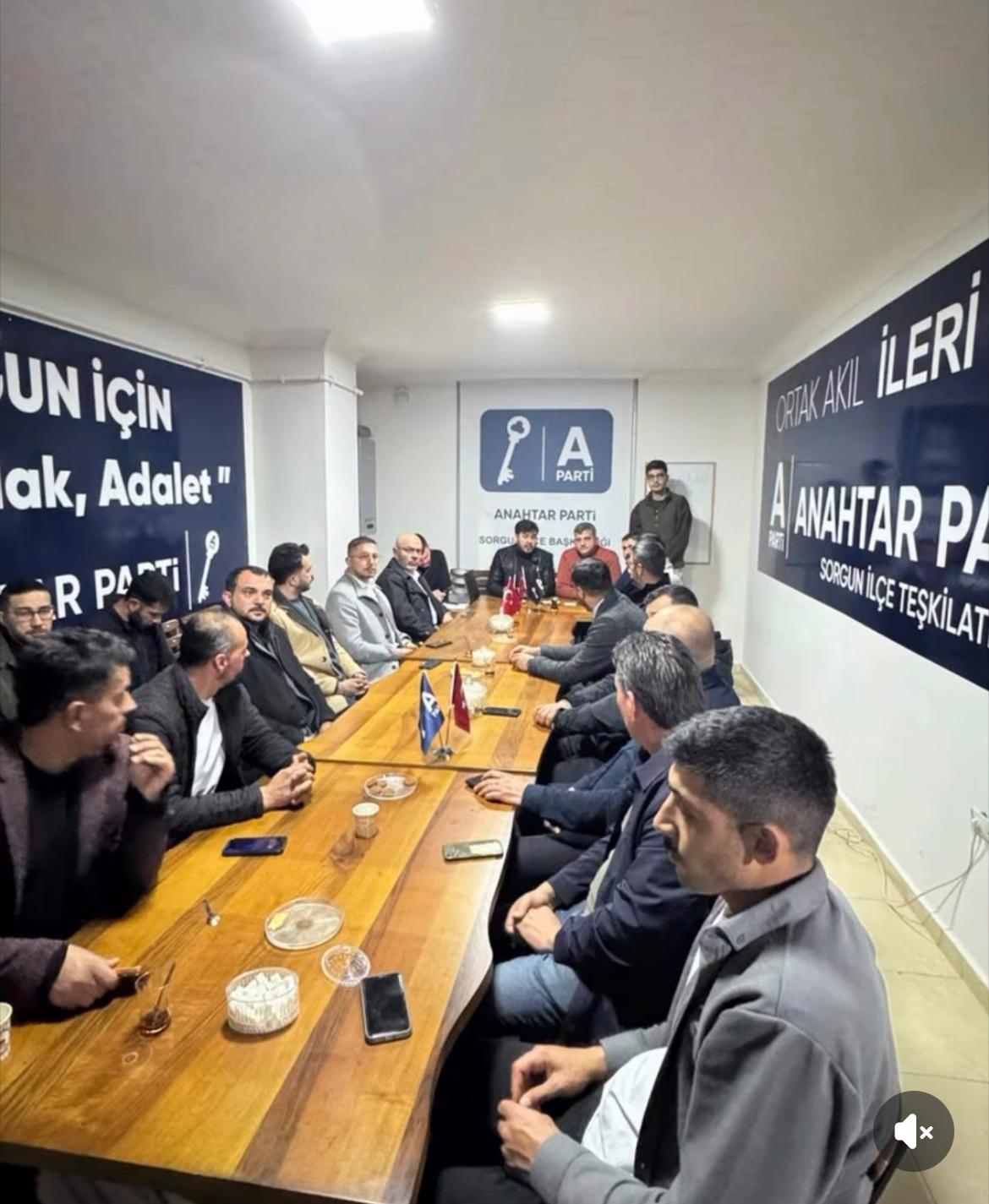 Anahtar Parti Sorgun’da Toplandı: Gündem Yoğun, Hedef Ortak
