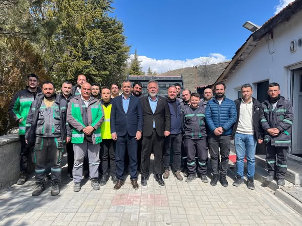 Adıgözel’den Park ve Bahçeler Personeline Ziyaret