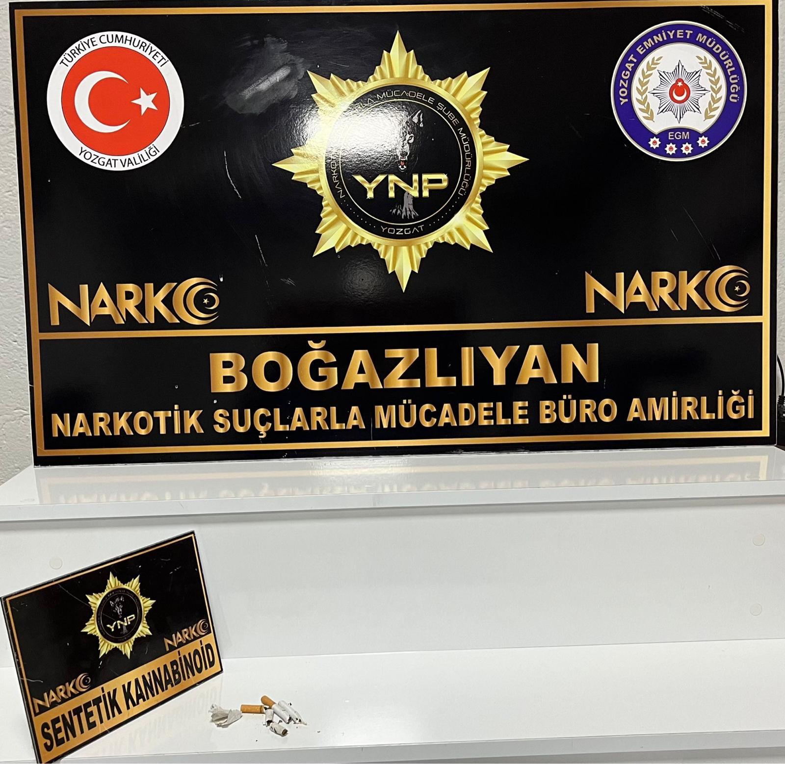 Boğazlıyan'da Narkotik Operasyonunda Uyuşturucu Ele Geçirildi
