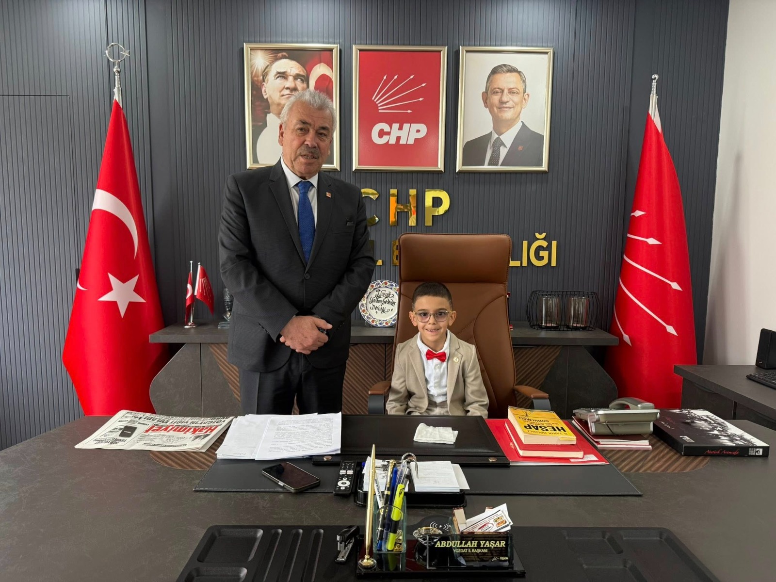 CHP Yozgat İl Başkanlığı Koltuğu 23 Nisan’da Çocuklara Emanet Edildi