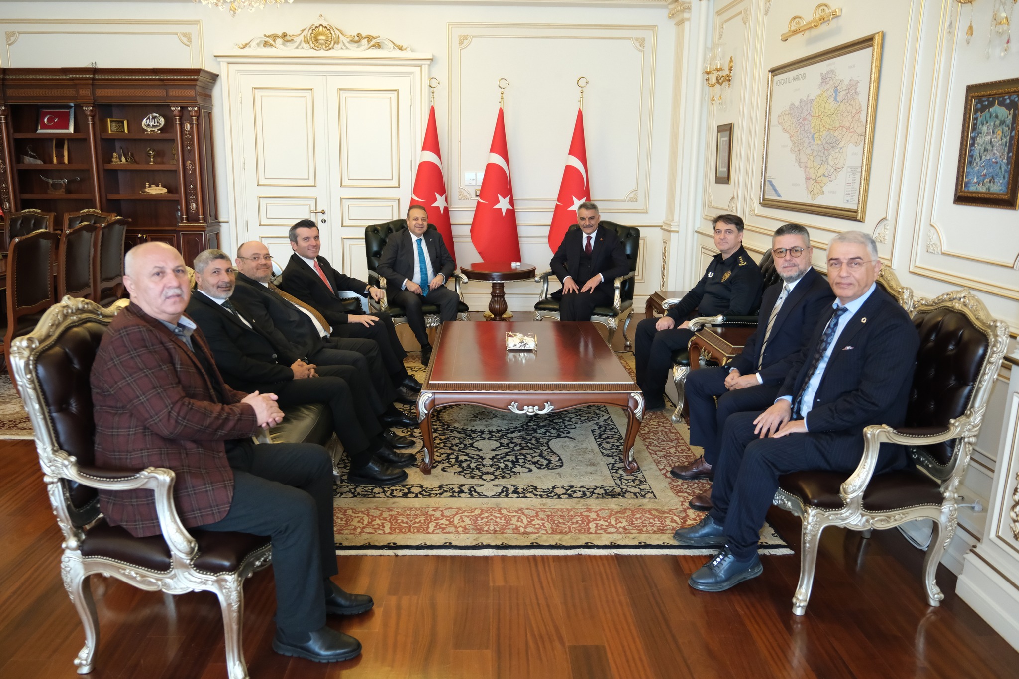 Egemen Bağış ve Yavuz Selim Kıran’dan Vali Özkan’a Ziyaret