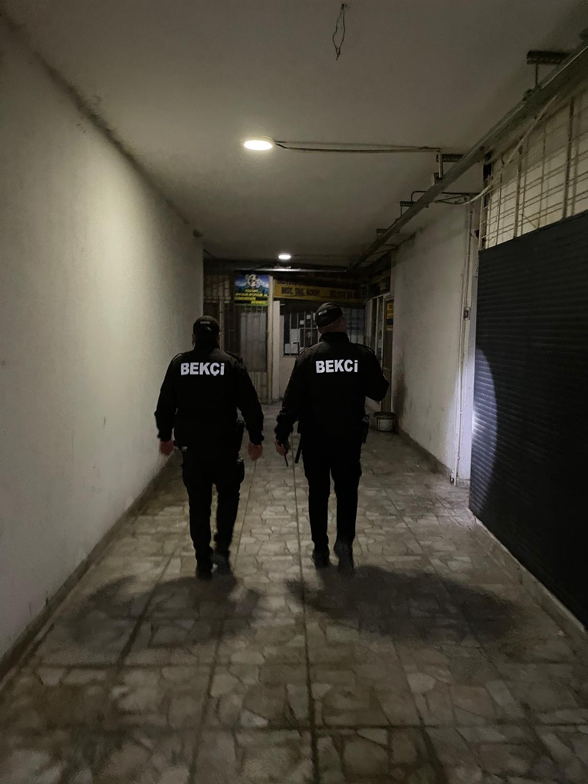 Yozgat’ta Çarşı ve Mahalle Bekçilerinden Gün Boyu Denetim