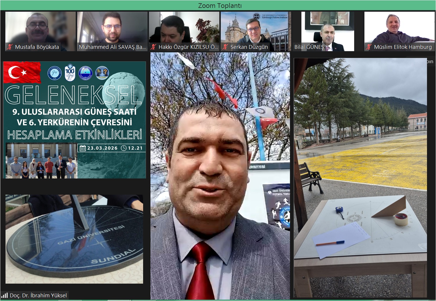 Gazi Üniversitesi’nin Uluslararası Güneş Saati Etkinliği Yoğun Katılımla Başladı