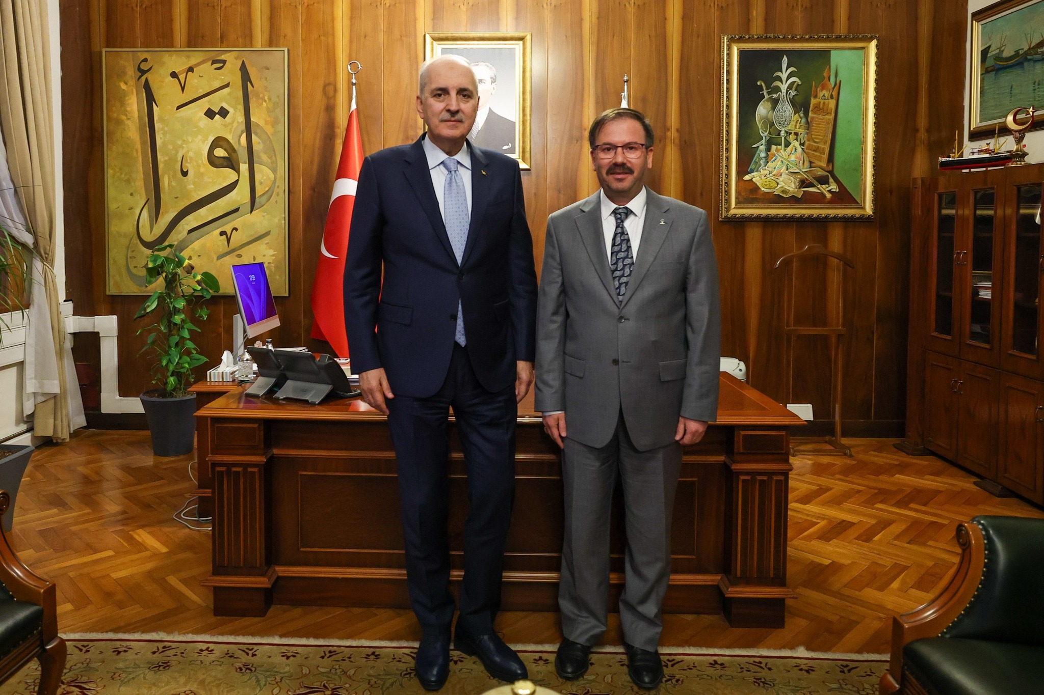 Başkan Kandemir, TBMM Başkanı Numan Kurtulmuş’u Ziyaret Etti