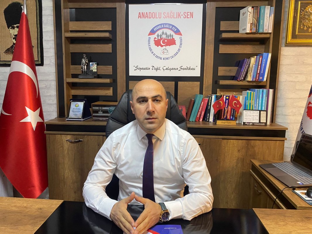 Anadolu Sağlık Sen Genel Başkanı Necip Taşkın; Memur, TES’e fon oluşturulması için zorunlu kesintiye karşı