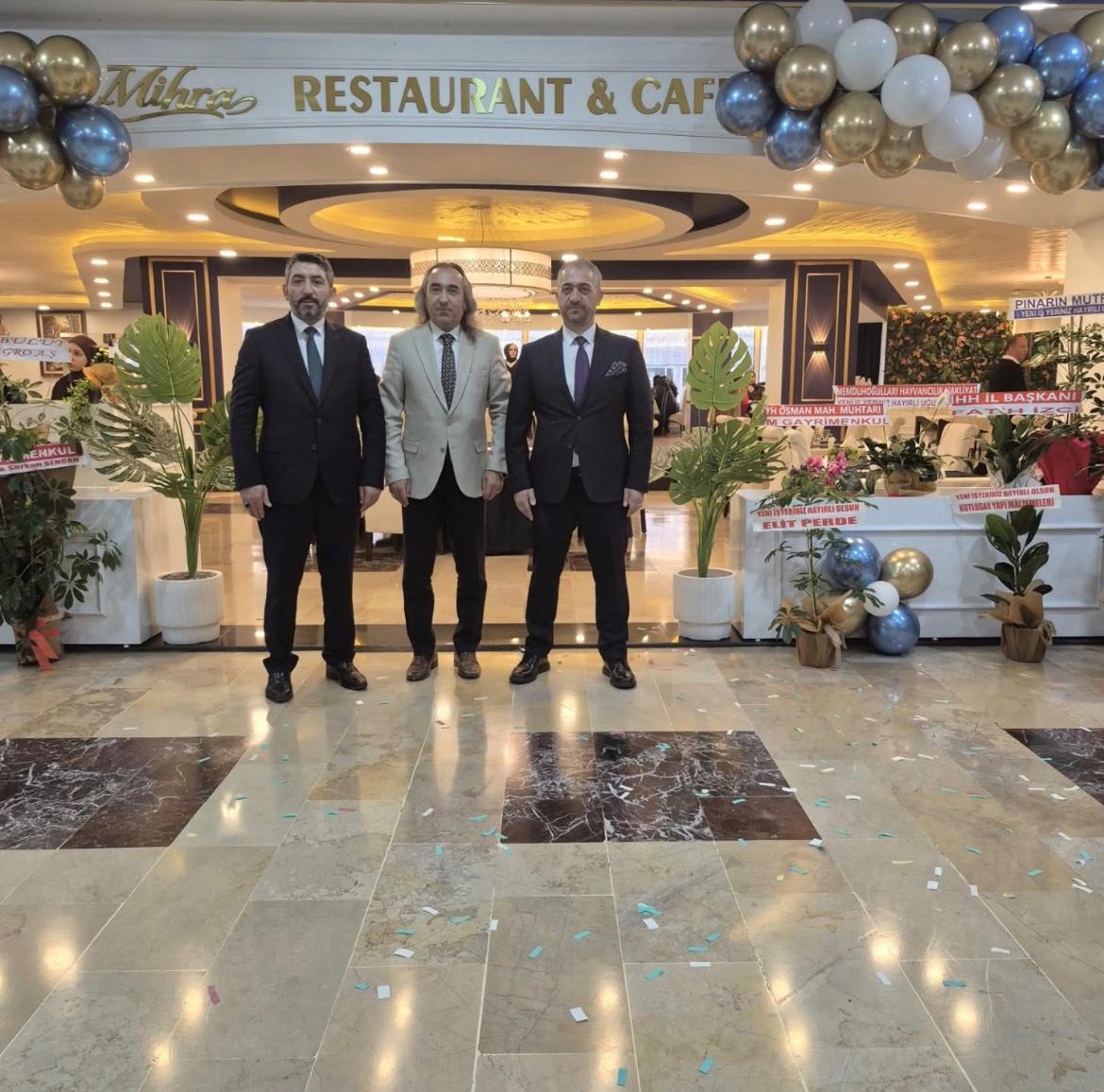 Aydoğmuş’tan Yeni İşletmeye Hayırlı Olsun Ziyareti