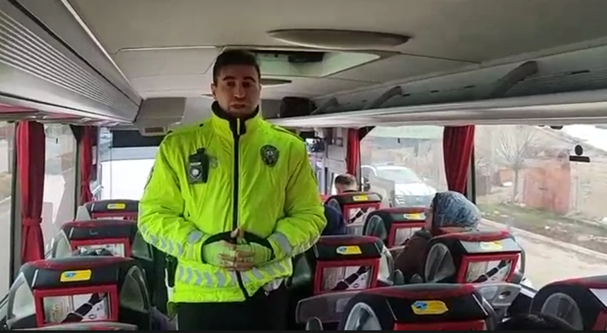 Sarıkaya’da Yolculara Emniyet Kemeri Bilgilendirmesi