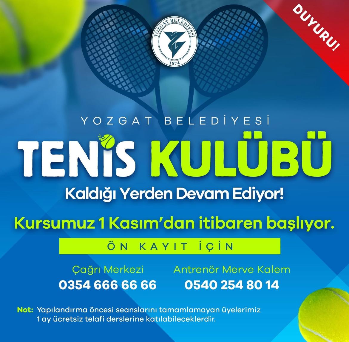 Tenis Kulübü Yeniden Açılıyor!