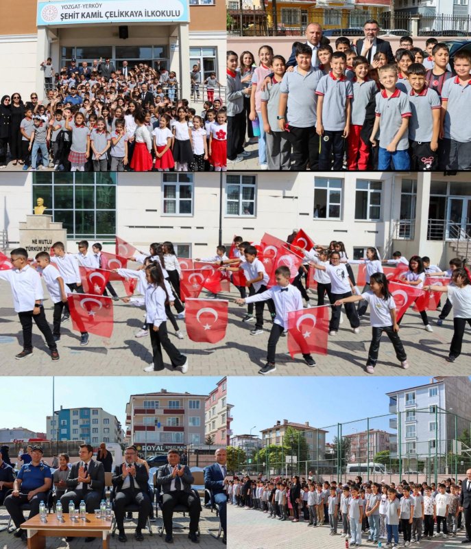 Fatih Başkan öğrencilerle ilk ders zilini çaldı