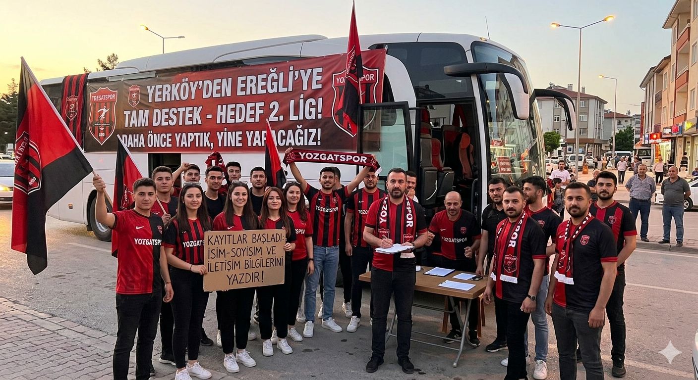 Yerköy Ayağa Kalktı: Ereğli Deplasmanı İçin Dev Taraftar Organizasyonu