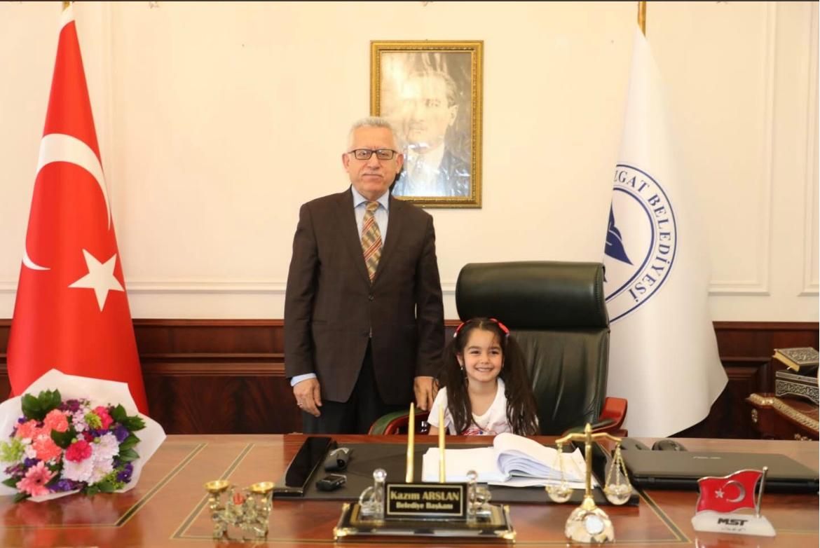 Miniklerden Başkan Arslan’a 23 Nisan Ziyareti