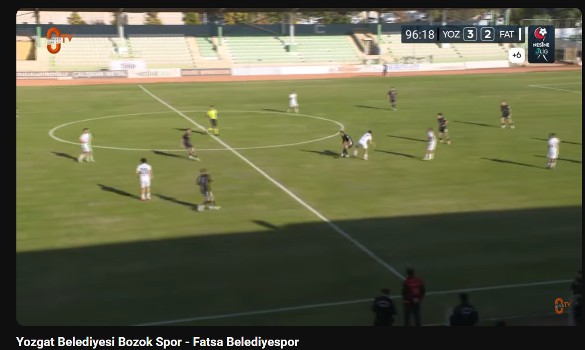 Pazarspor'a 3-0'lık Tarife