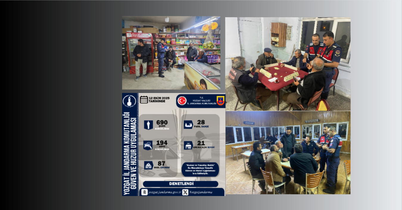 Jandarma Huzur ve Güveni Bozdurmamada Kararlı