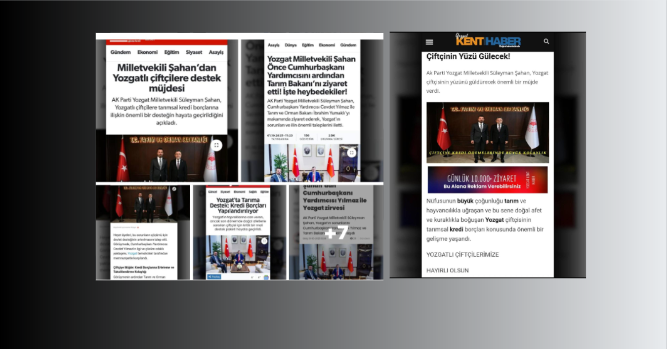 Milletvekili Şahan’dan Basına Teşekkür