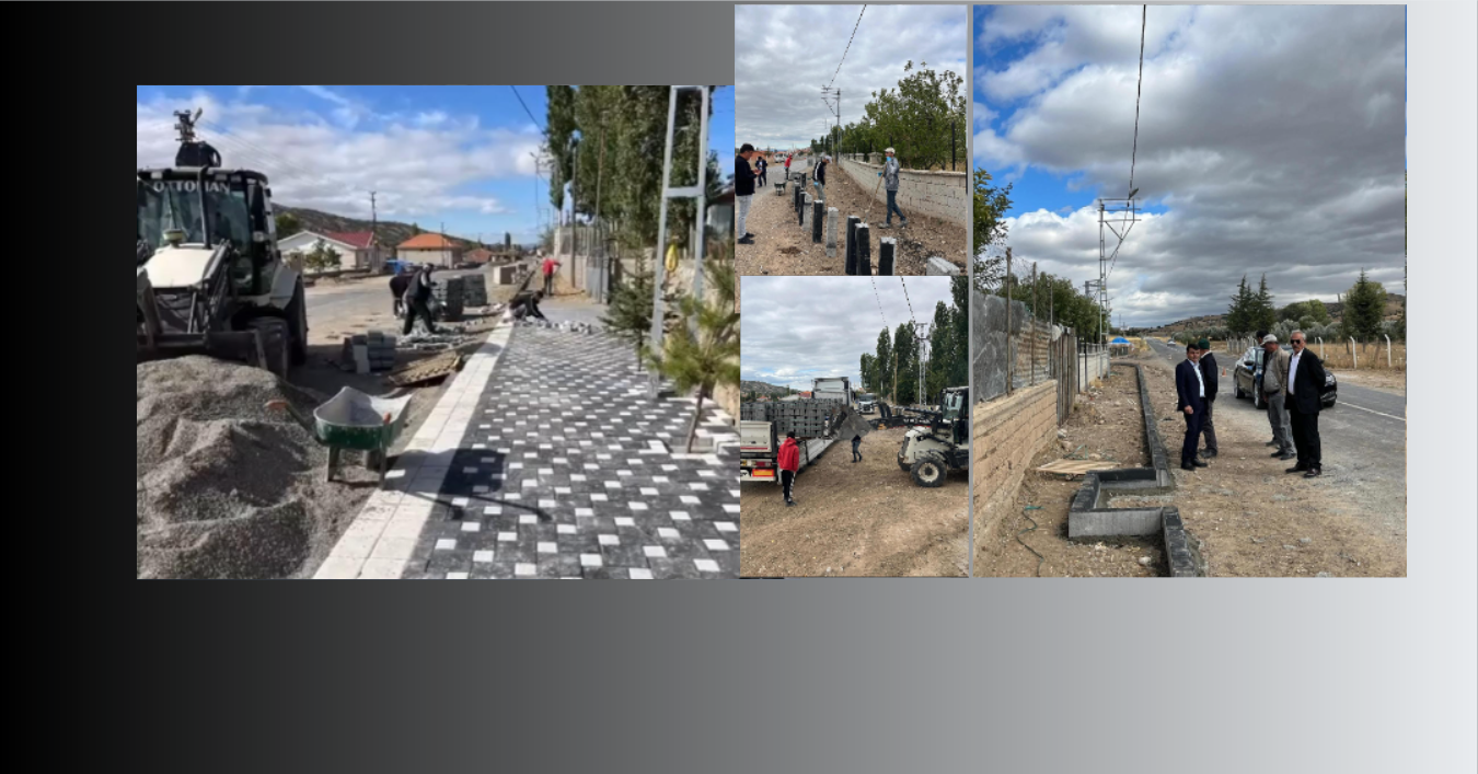 Özükavak'ta Kaldırım Çalışması Devam Ediyor